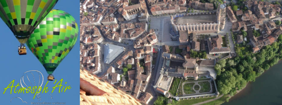 visite d'Albi en montgolfière